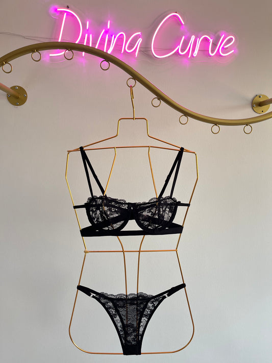Luna Noir İç Giyim Takımı