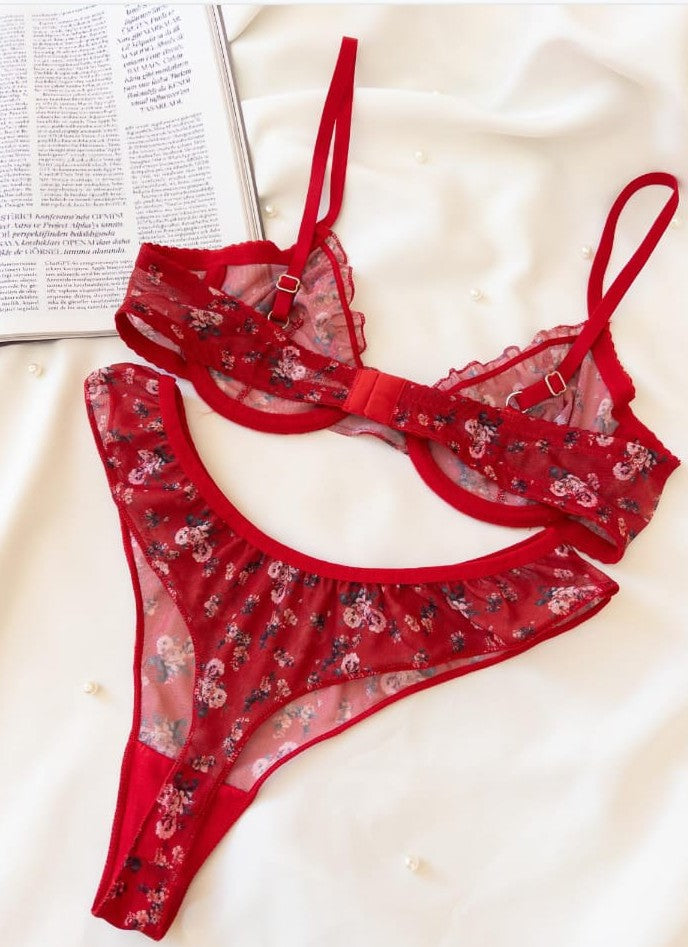 Red Bliss Dantel Takım
